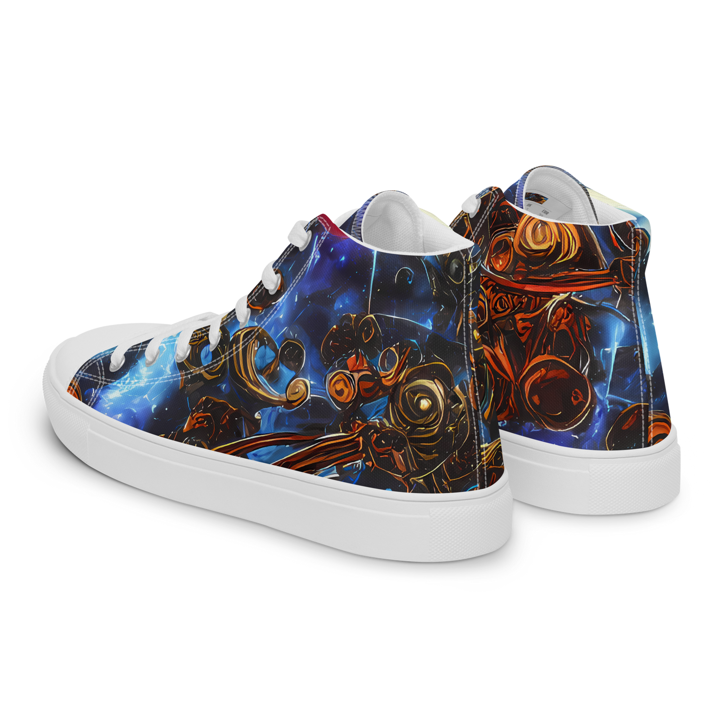 Men's High Top Canvas Shoes - Pimenov's Cosmos