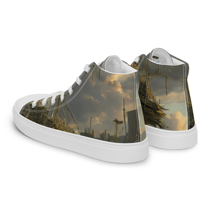 Men's High Top Canvas Shoes - Ethereal Armada