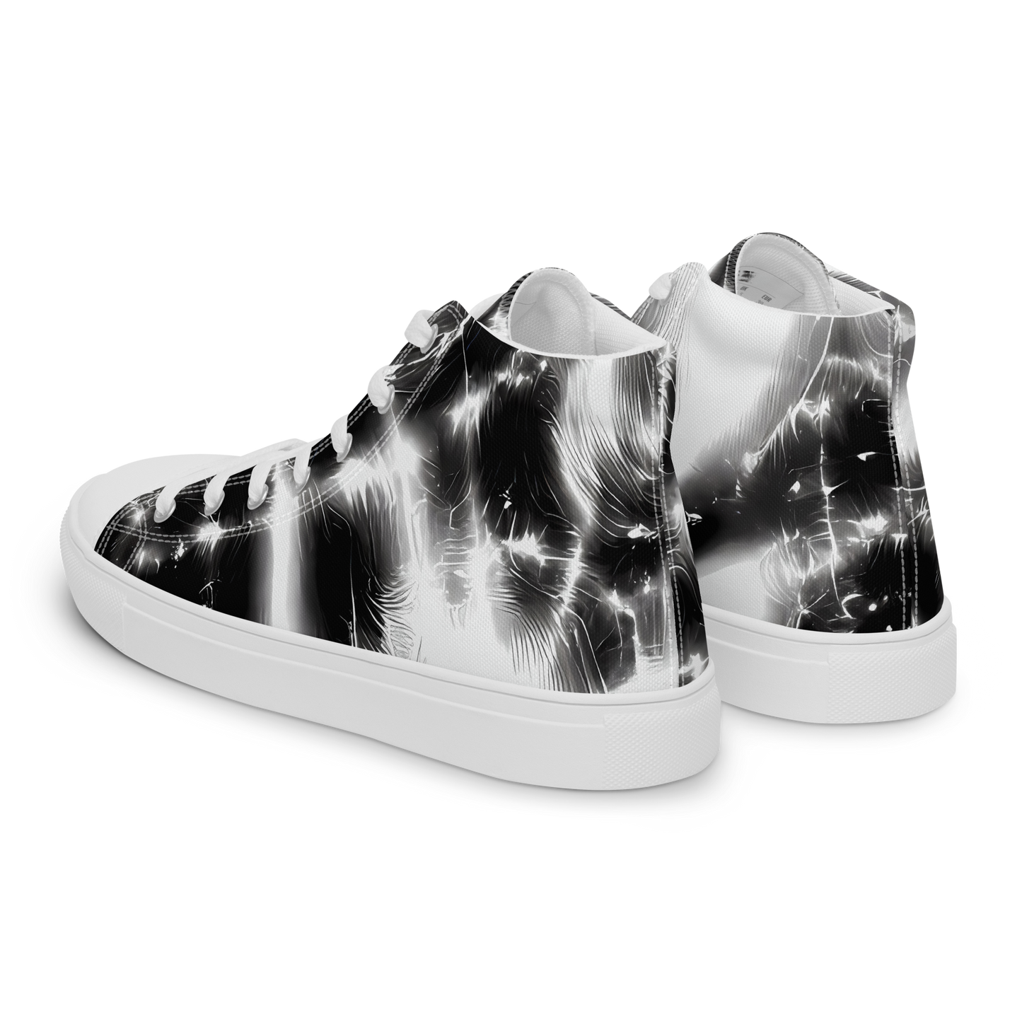 Women's High Top Canvas Shoes - Electric Nightfall