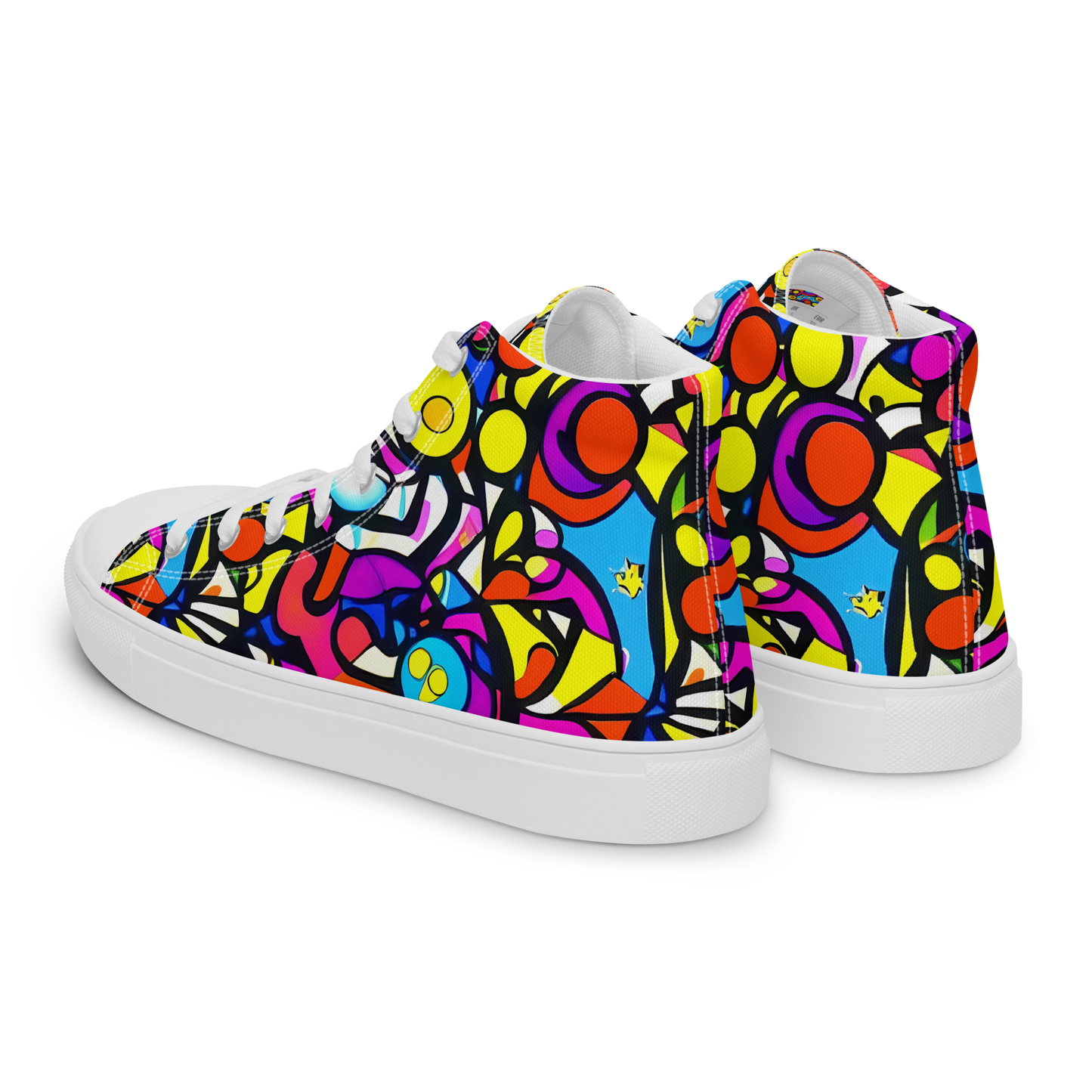 Women's High Top Canvas Shoes - Eclectic Fantasy