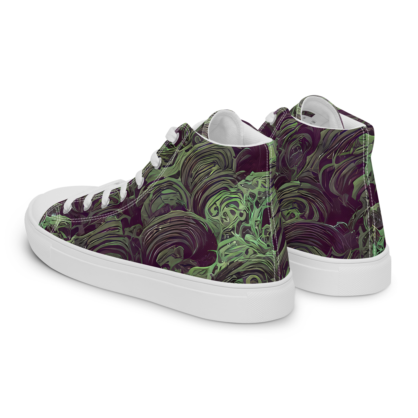 Women's High Top Canvas Shoes - Knab Whorls