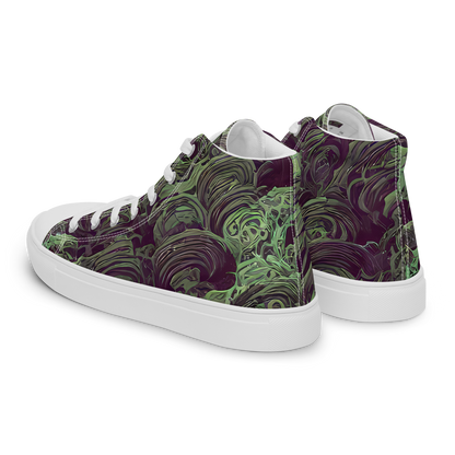 Women's High Top Canvas Shoes - Knab Whorls