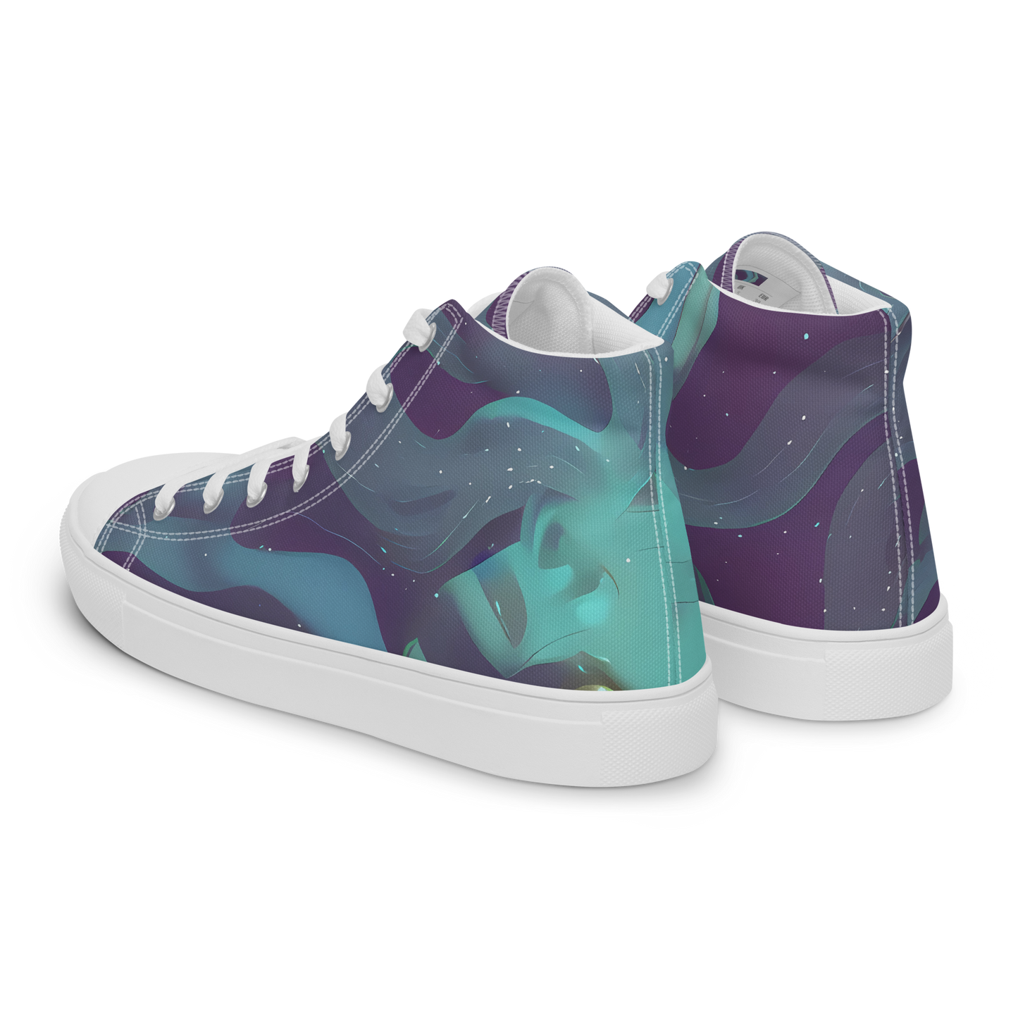 Men's High Top Canvas Shoes - Ethereal Dreamscape