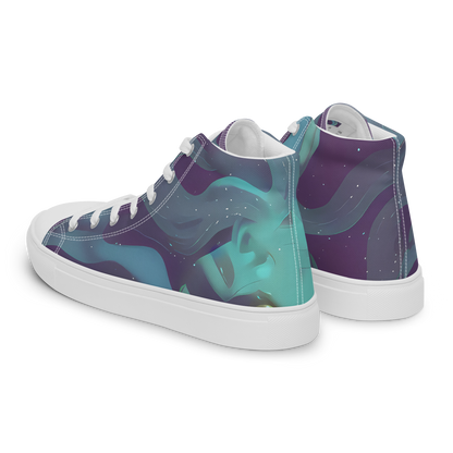 Men's High Top Canvas Shoes - Ethereal Dreamscape