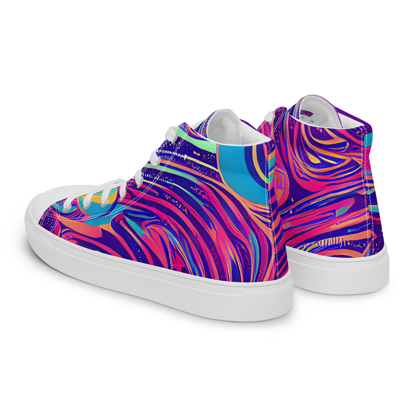 Men's High Top Canvas Shoes - Nebula Noodles