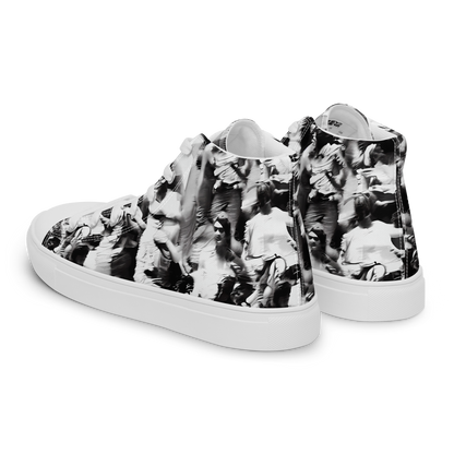 Women's High Top Canvas Shoes - Timeless Echoes