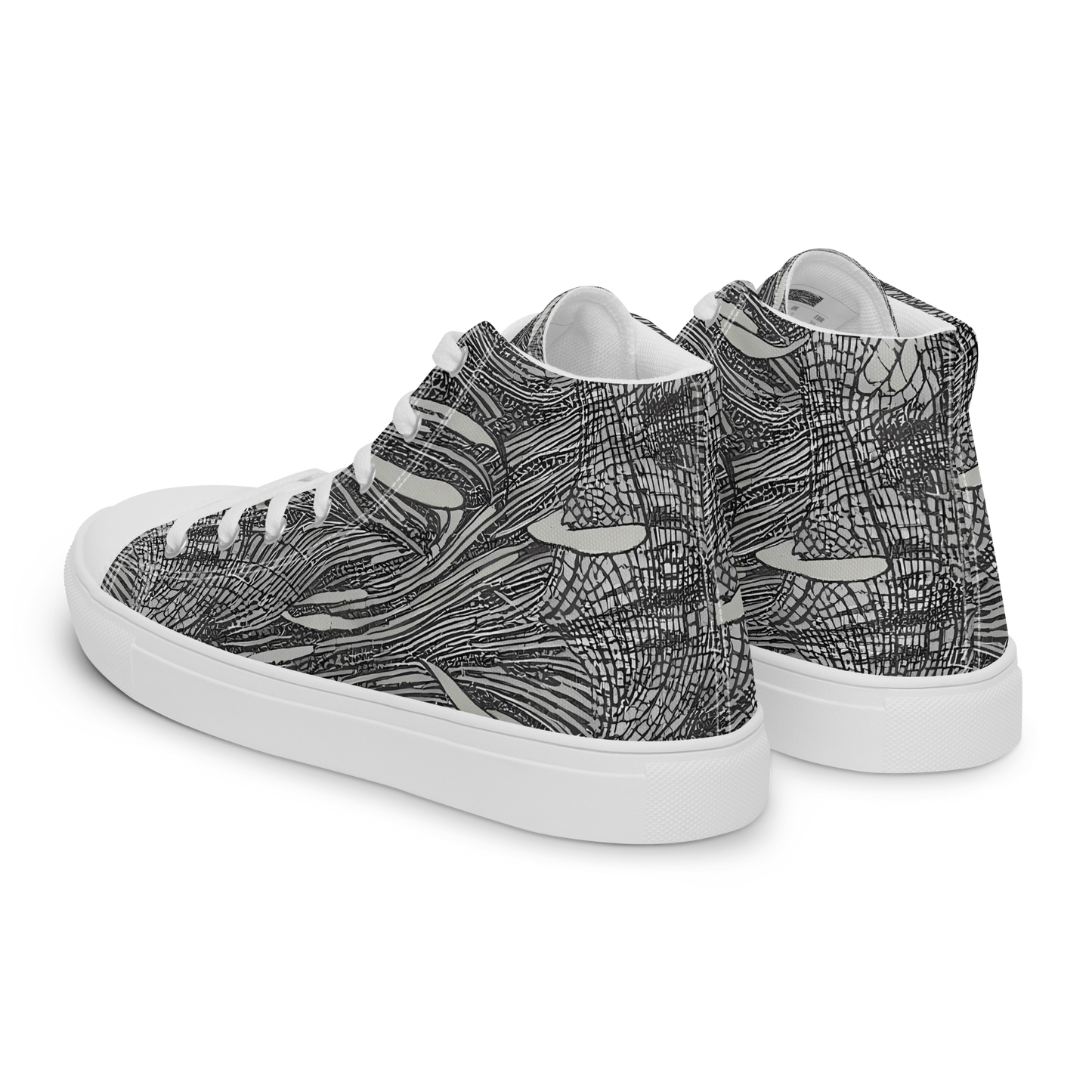Women's High Top Canvas Shoes - Sable Currents