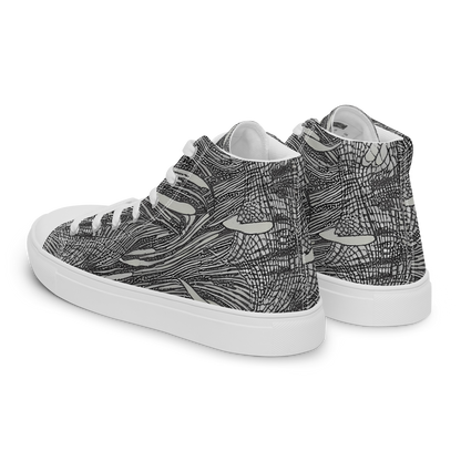 Women's High Top Canvas Shoes - Sable Currents