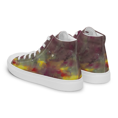 Women's High Top Canvas Shoes - Whispers of Autumn