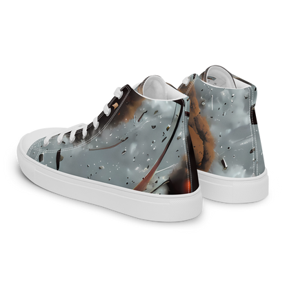 Men's High Top Canvas Shoes - Celestial Collision