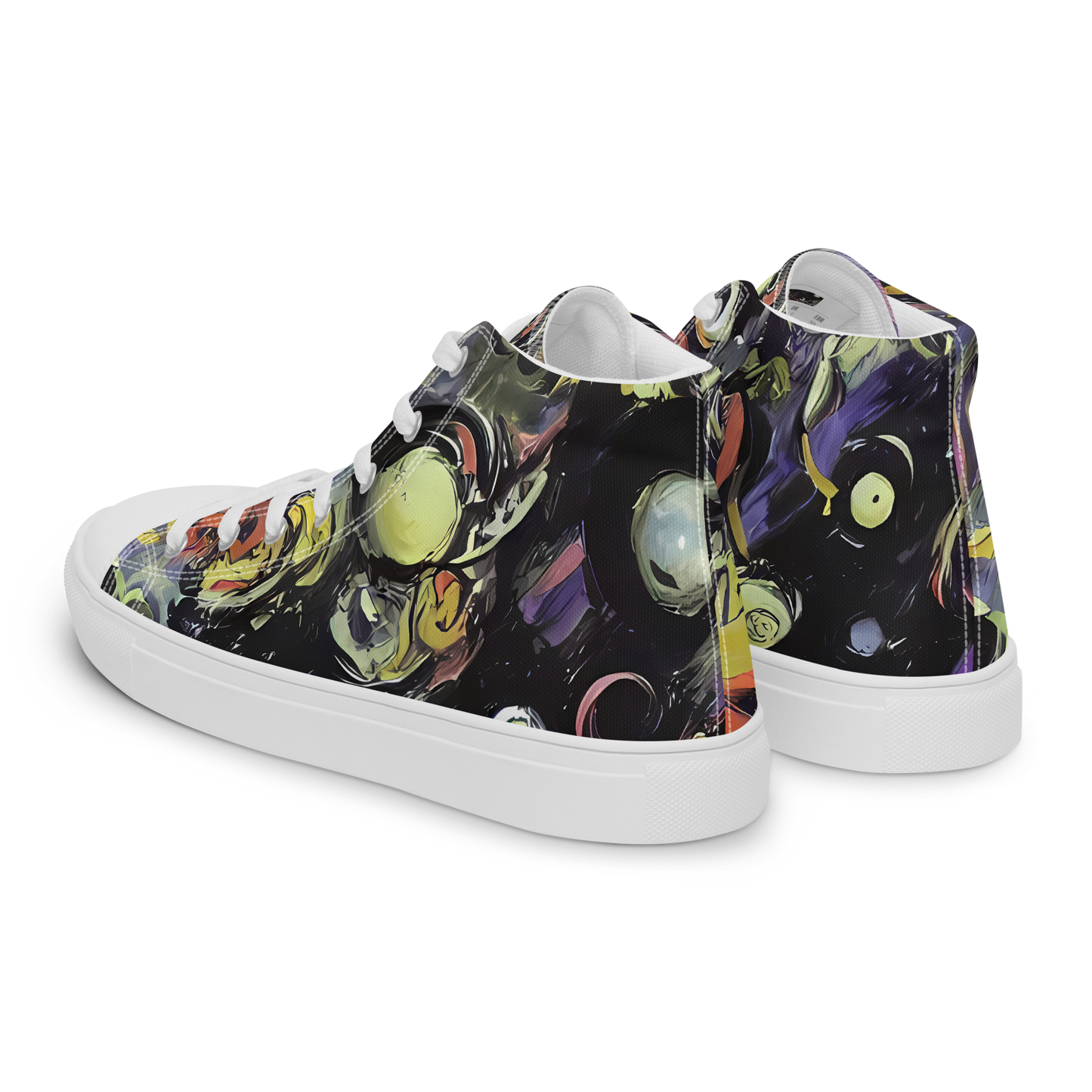 Men's High Top Canvas Shoes - Fires of the Void