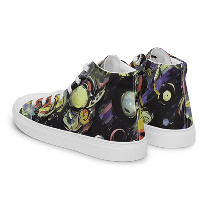 Men's High Top Canvas Shoes - Fires of the Void