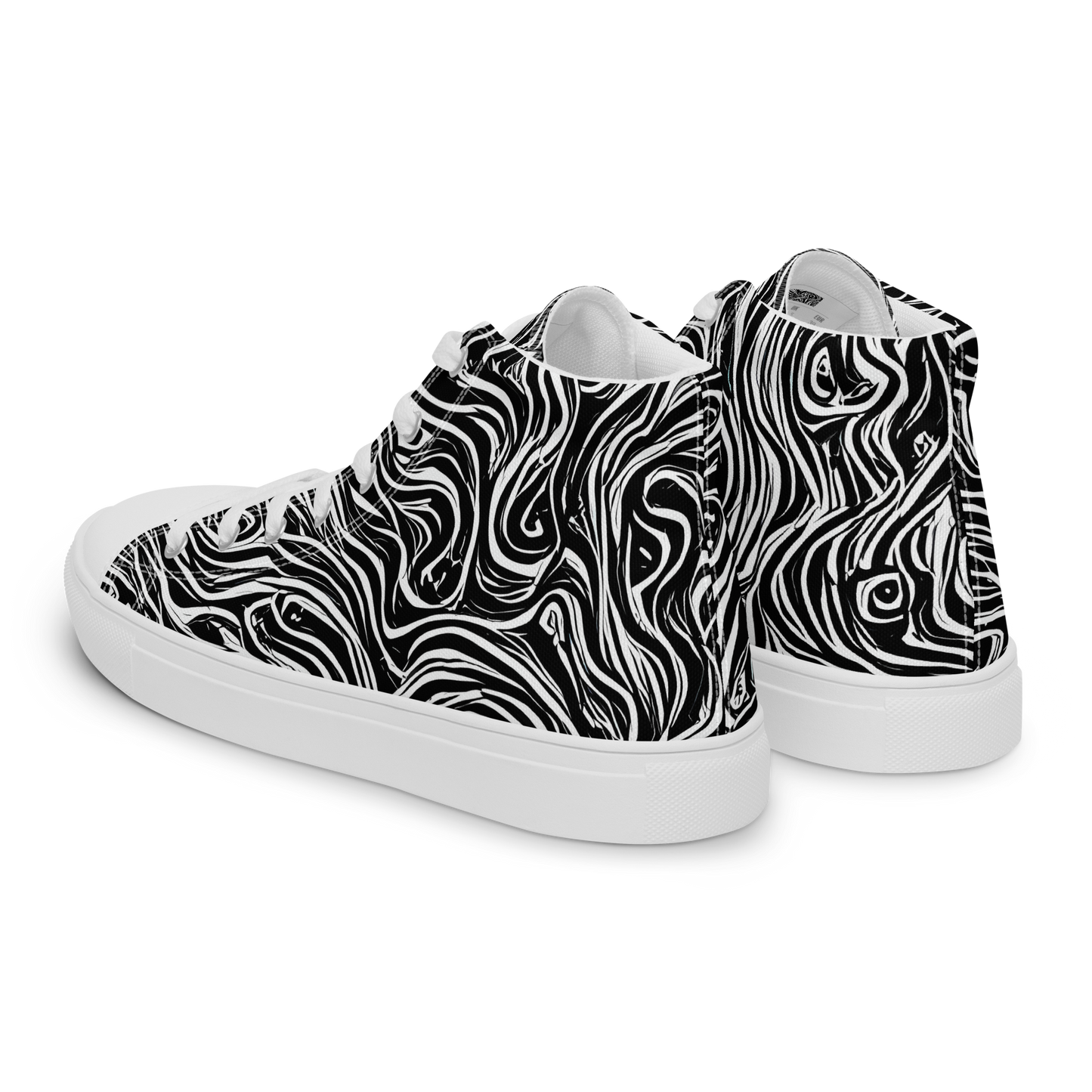 Women's High Top Canvas Shoes - Inky Whispers