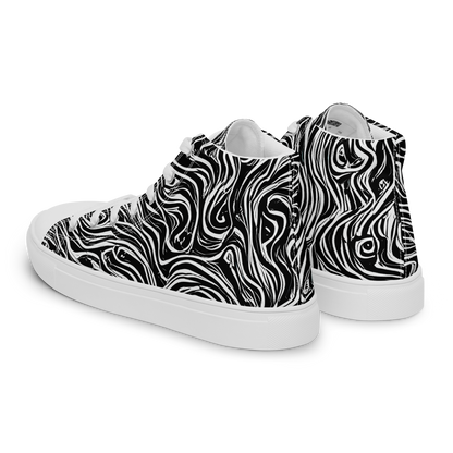 Women's High Top Canvas Shoes - Inky Whispers