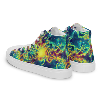 Women's High Top Canvas Shoes - Echoed Pulses