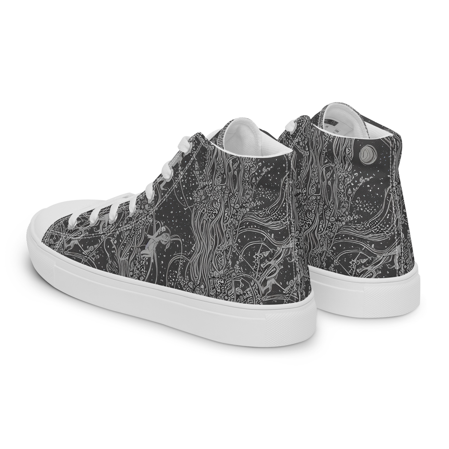 Men's High Top Canvas Shoes - Nebula Wanderers