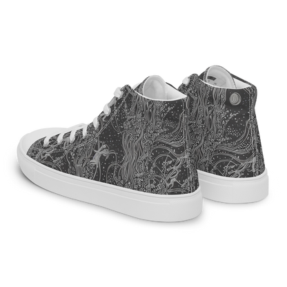 Men's High Top Canvas Shoes - Nebula Wanderers