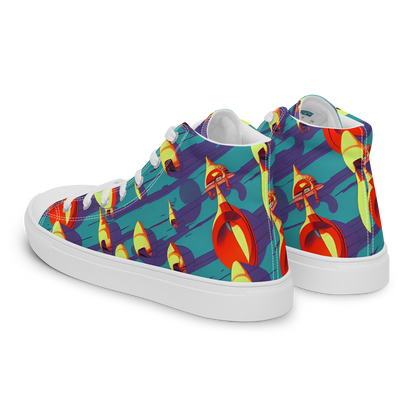 Men's High Top Canvas Shoes - Sailor's Mirage