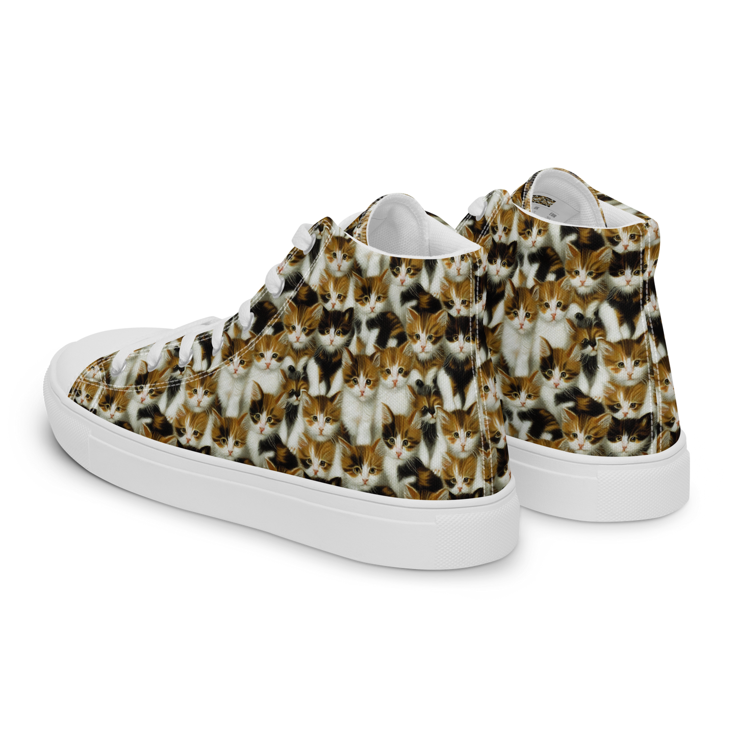 Women's High Top Canvas Shoes - Cuddle Chaos