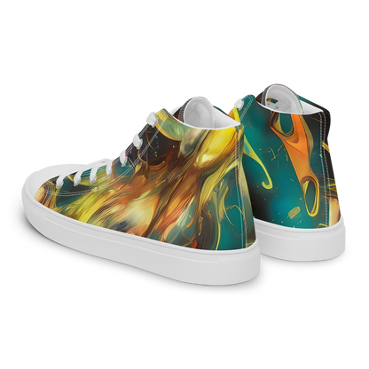 Women's High Top Canvas Shoes - Elegant Whirl