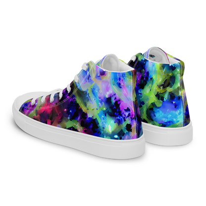 Men's High Top Canvas Shoes - Fantasy Spiral