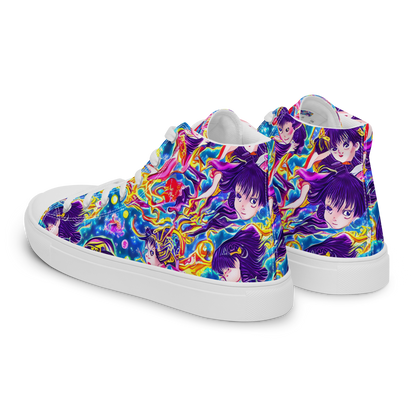 Women's High Top Canvas Shoes - Aquatic Whim