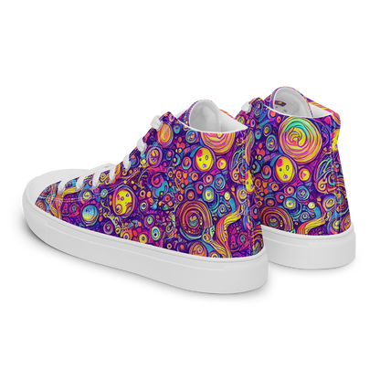 Women's High Top Canvas Shoes - Festival of Whimsy