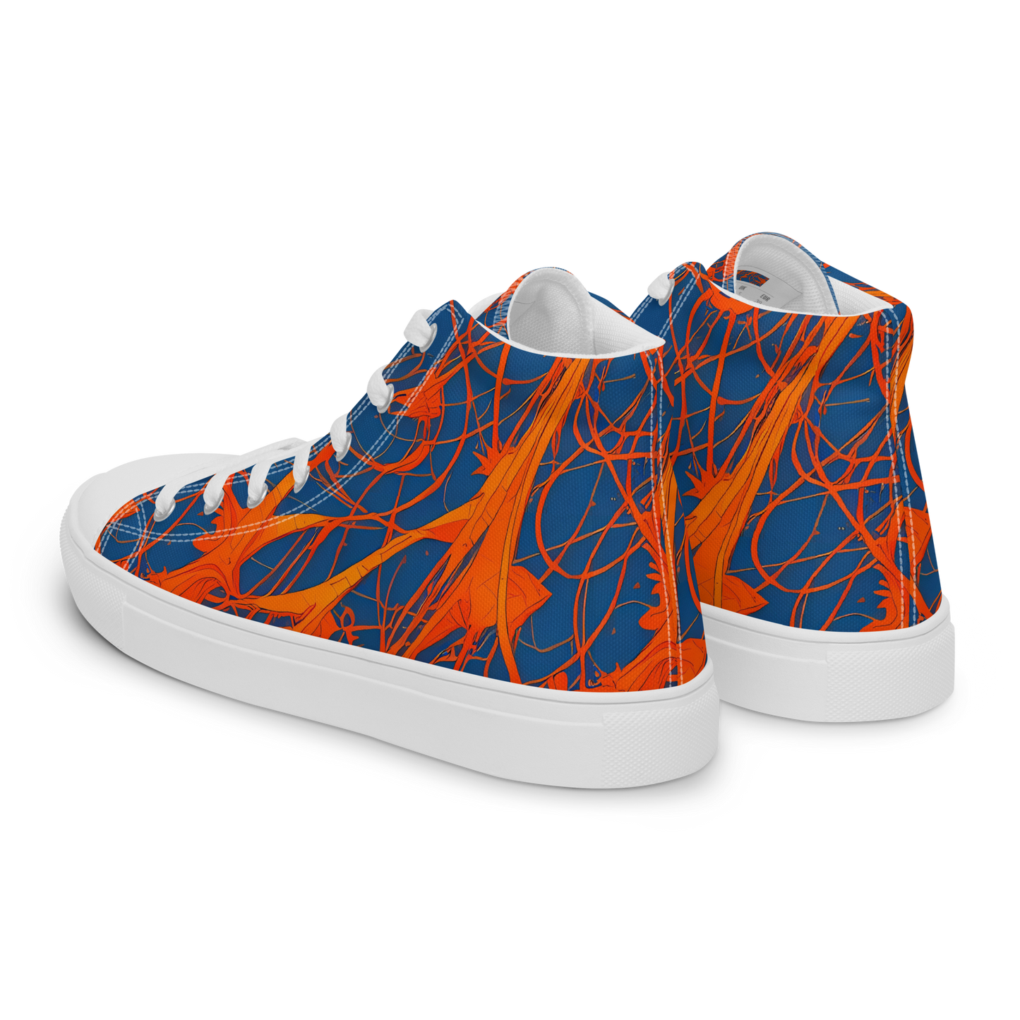 Men's High Top Canvas Shoes - Nautical Ember