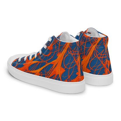 Men's High Top Canvas Shoes - Nautical Ember