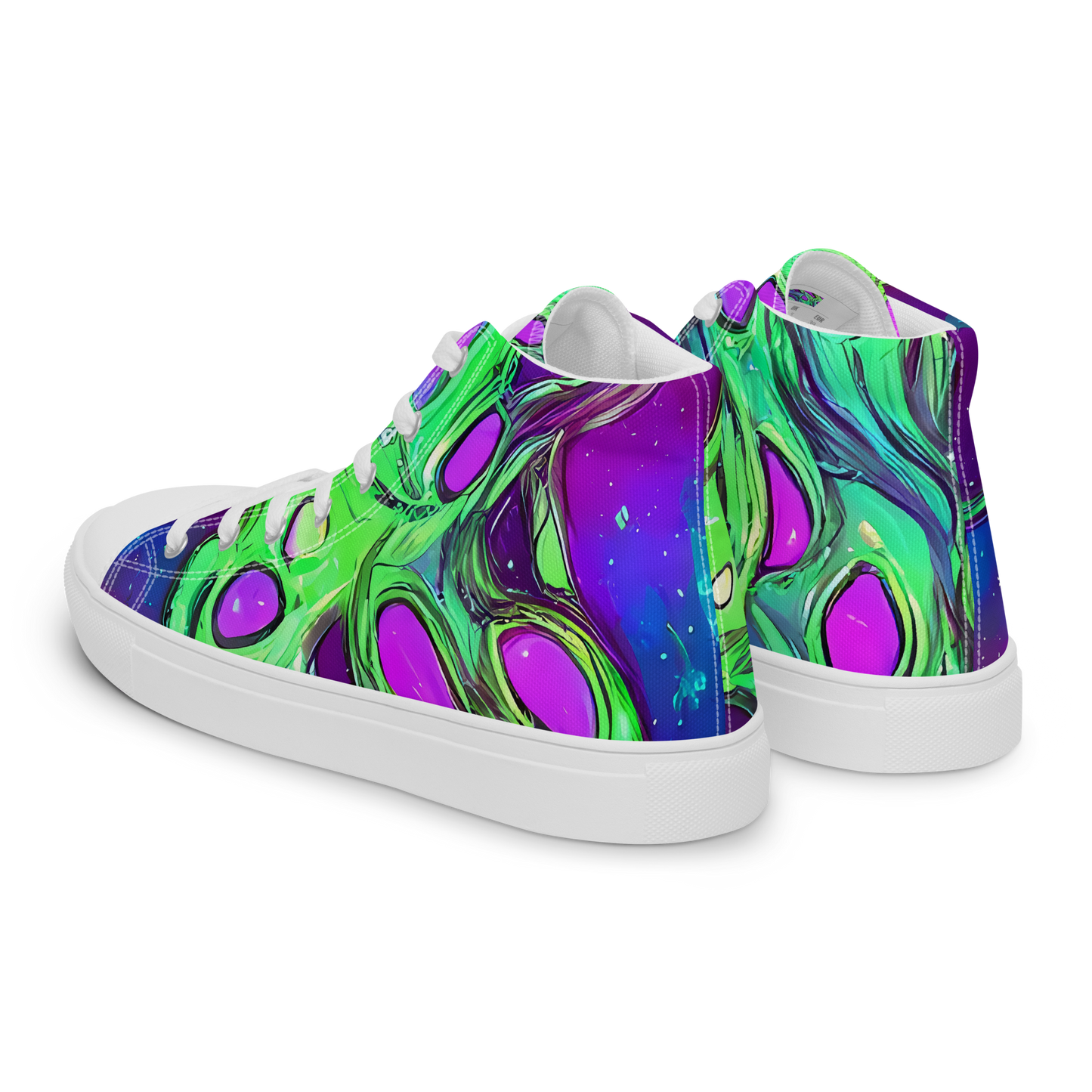 Women's High Top Canvas Shoes - Funky Mutation