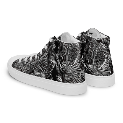 Women's High Top Canvas Shoes - Mesmeric Tangles