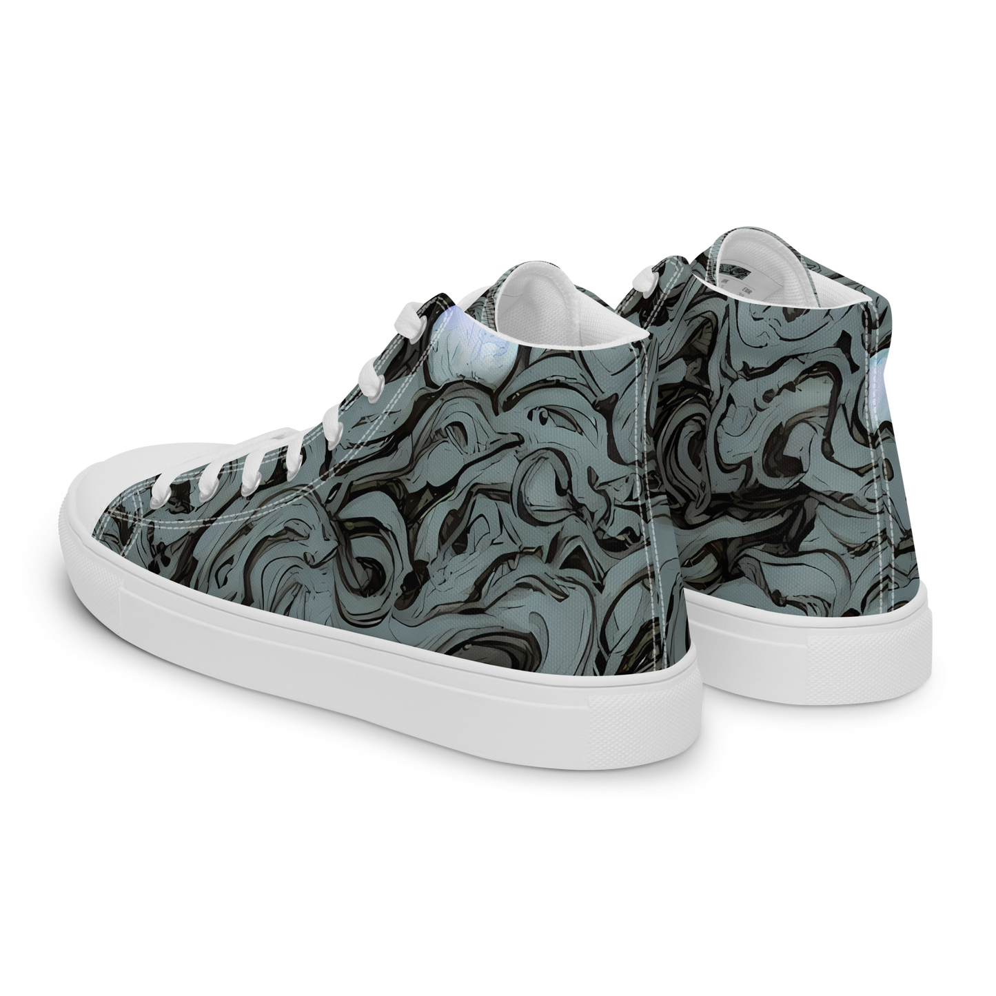 Women's High Top Canvas Shoes - Caruso Swirl