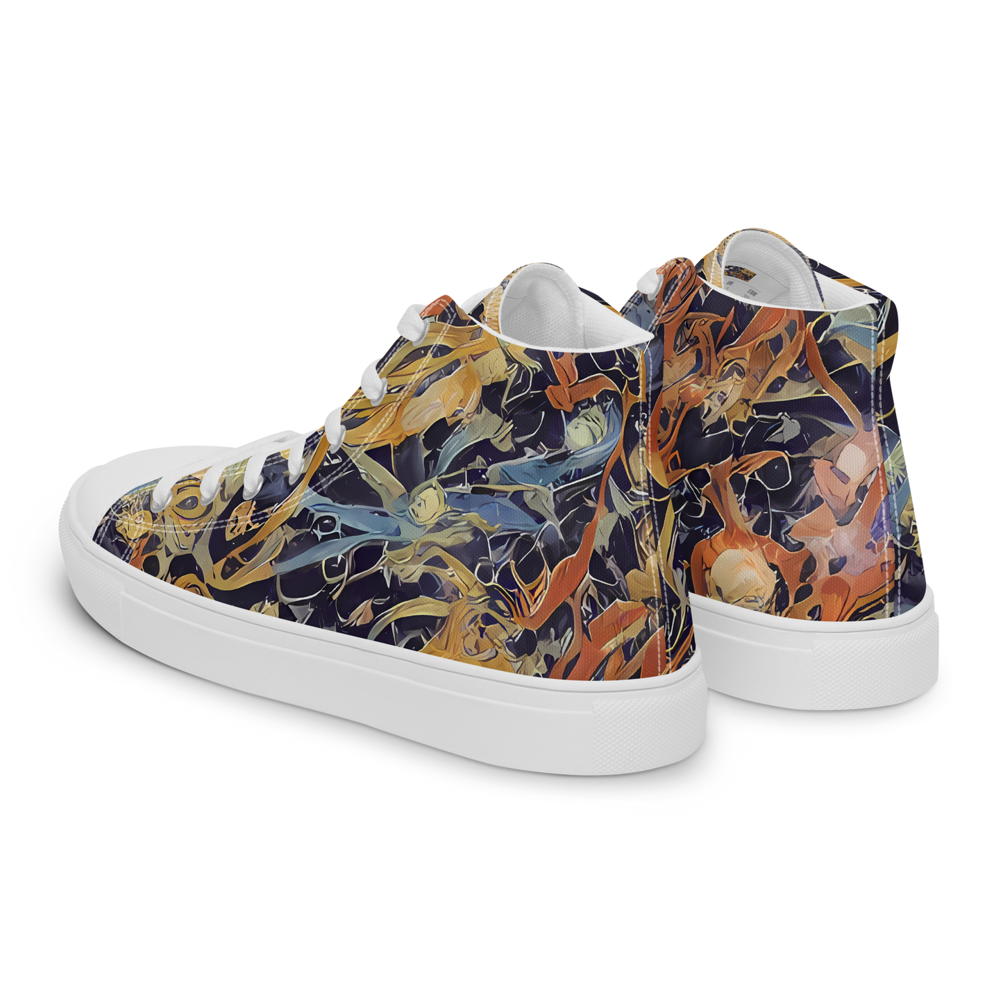 Women's High Top Canvas Shoes - Quantum Symmetry