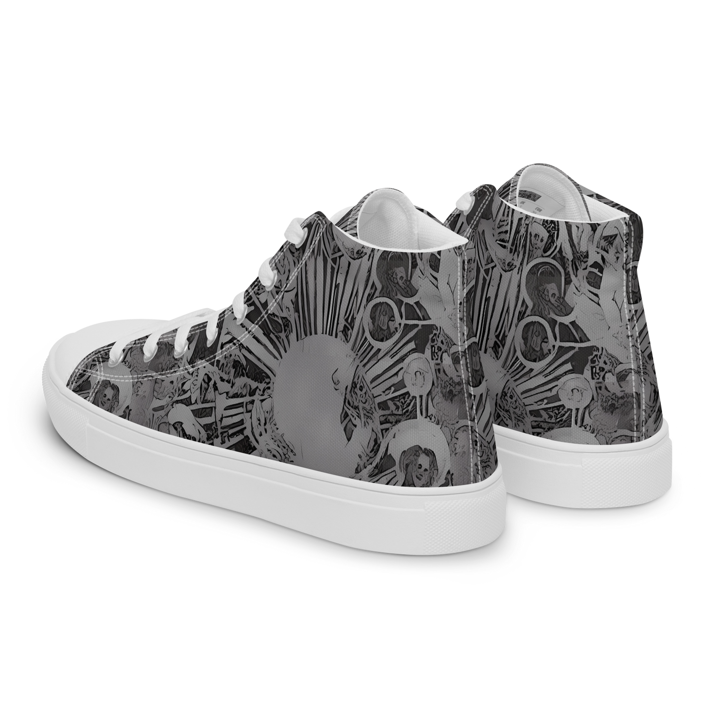 Men's High Top Canvas Shoes - Dusk Enigma