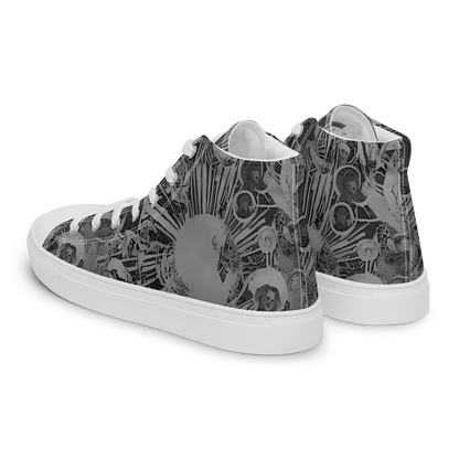 Men's High Top Canvas Shoes - Dusk Enigma