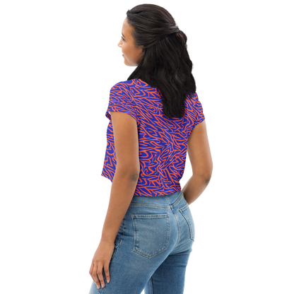 Women's Crop Tee - Sapphire Swirl