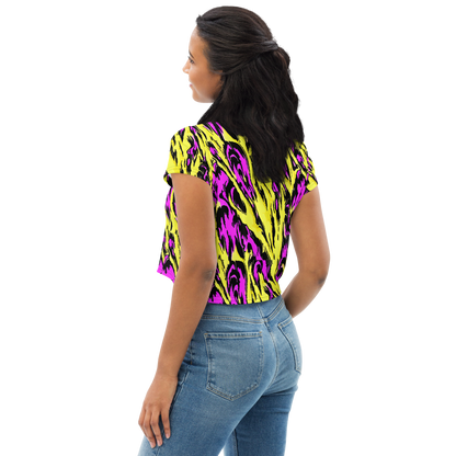 Women's Crop Tee - Neon Savanna