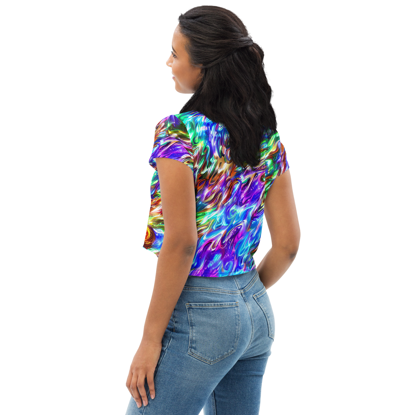 Women's Crop Tee - Faini Whirlwind