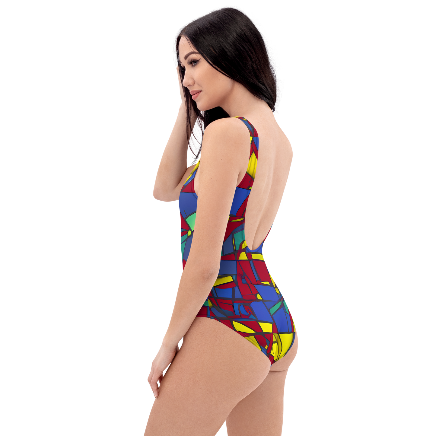 One-Piece Swimsuit - Vibrant Vexation