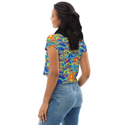 Women's Crop Tee - Chroma Ripple