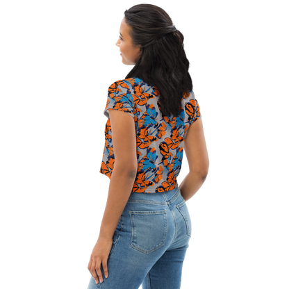 Women's Crop Tee - Flutter Wave