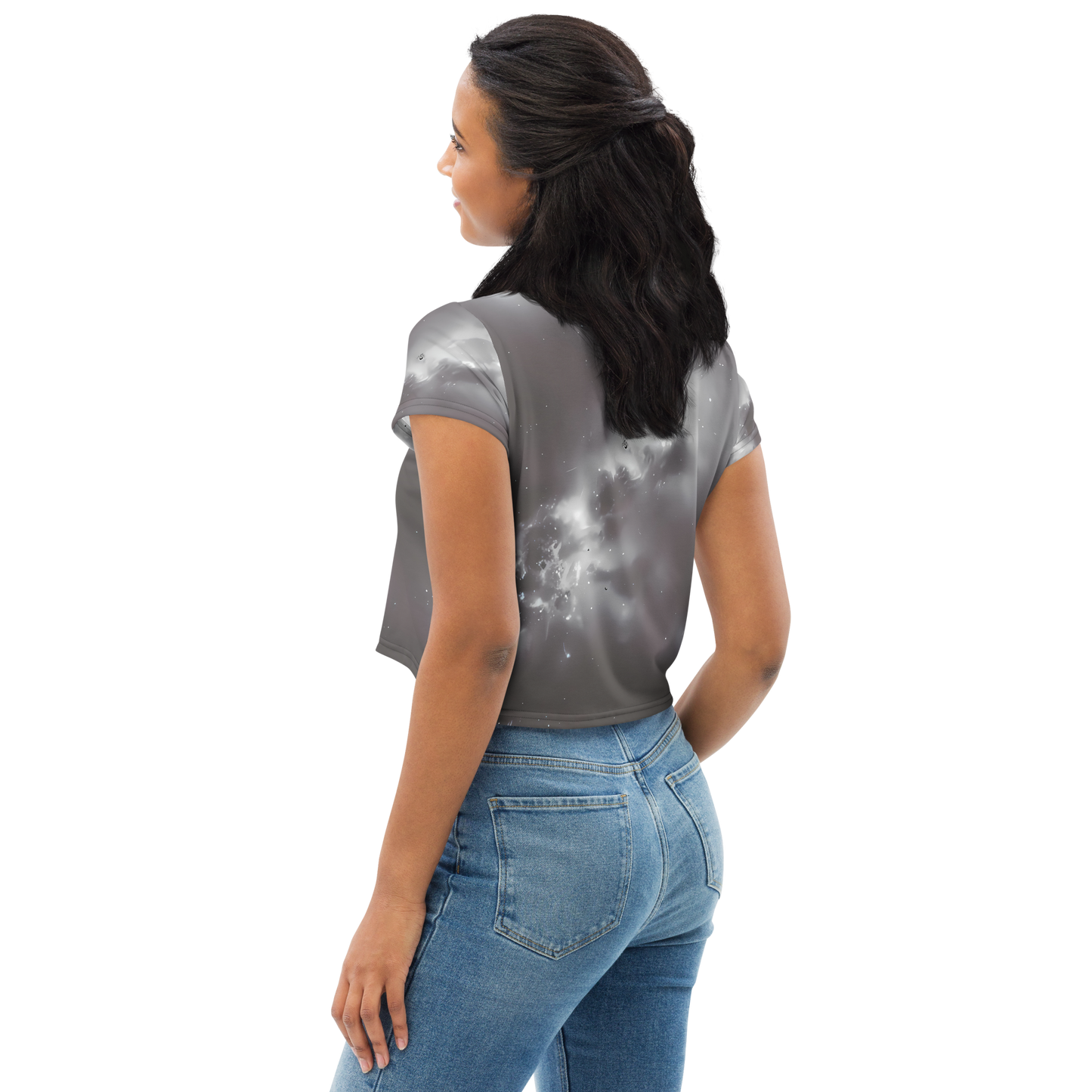Women's Crop Tee - Silver Nebula