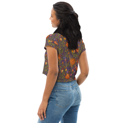 Women's Crop Tee - Botanical Nebula