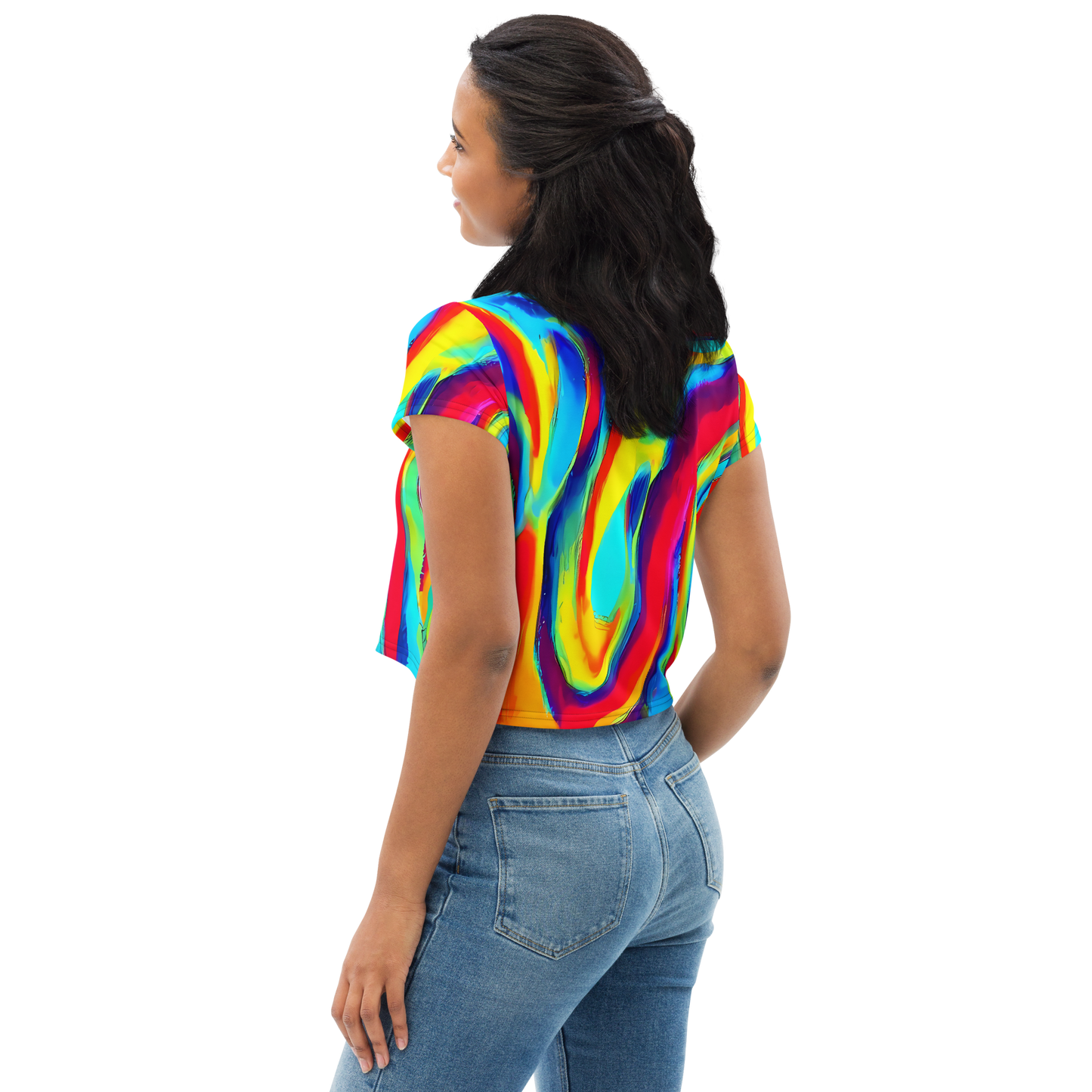 Women's Crop Tee - Stael Swirls