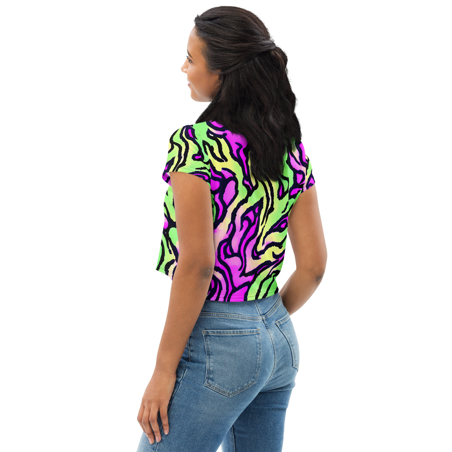 Women's Crop Tee - Mintchine Maze