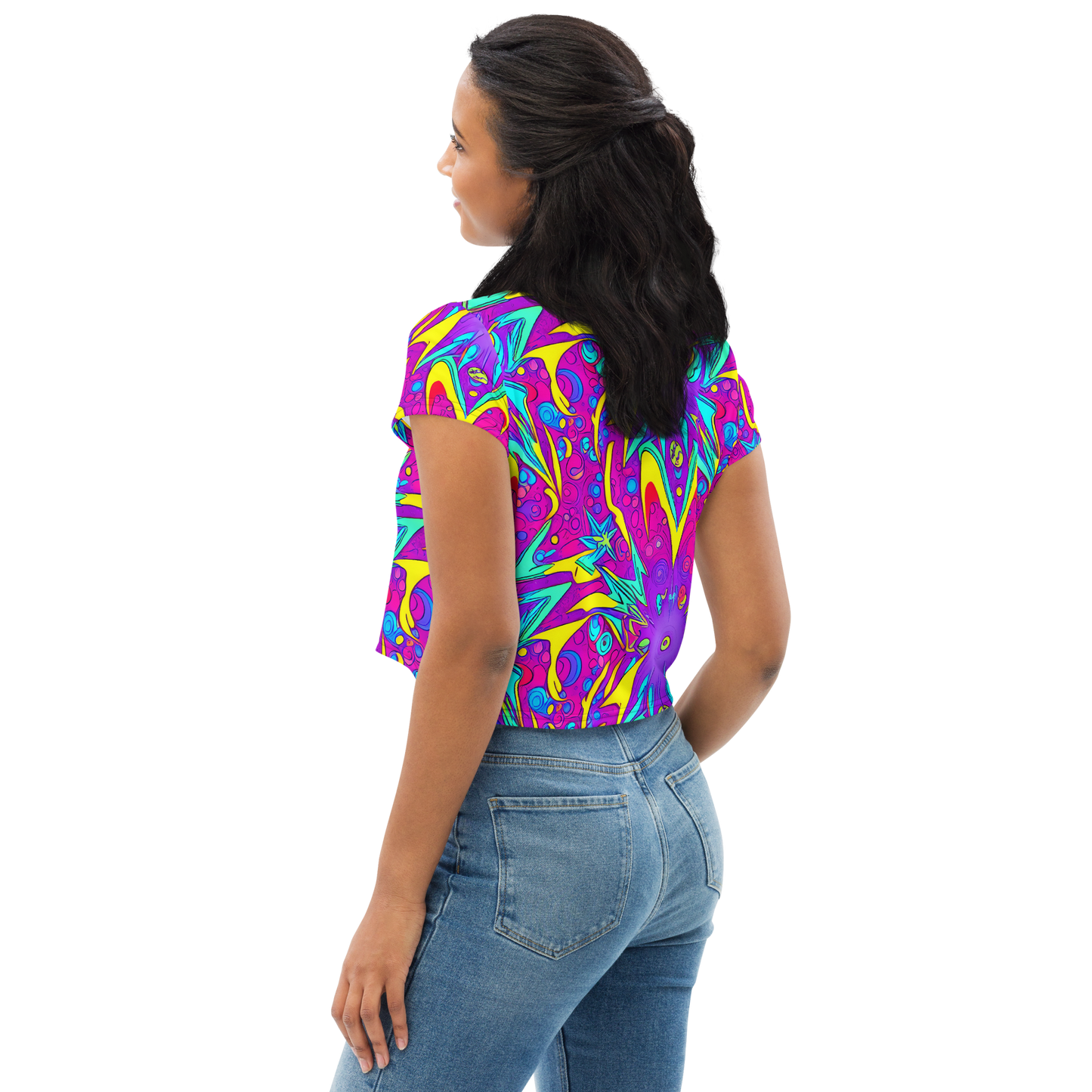 Women's Crop Tee - Nebula Radiance