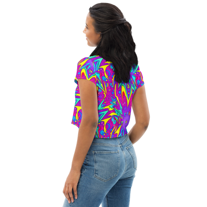 Women's Crop Tee - Nebula Radiance