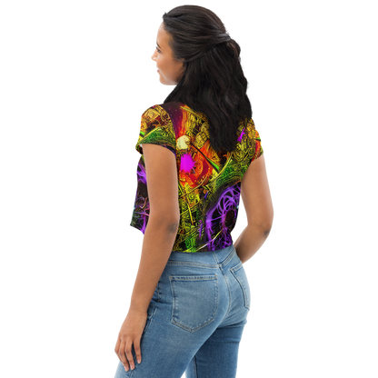 Women's Crop Tee - Neon Glyphworks