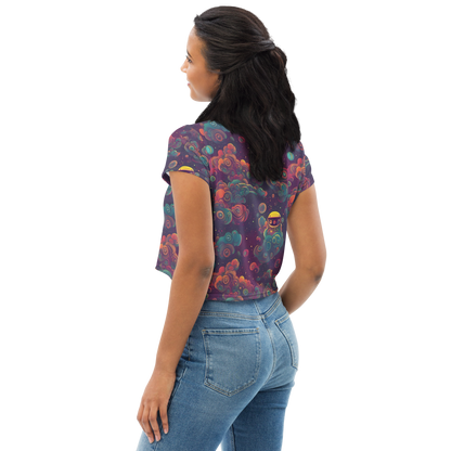 Women's Crop Tee - Nebula Dreamscape