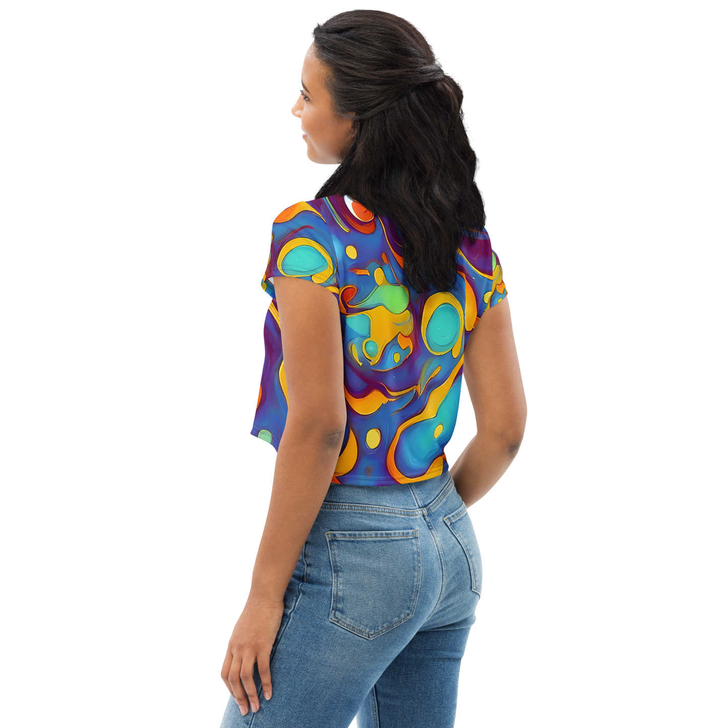 Women's Crop Tee - Pelton Swirl